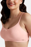 Amante Double Layered Non Wired Full Coverage Super Support Bra - Impatiens Pink — thumbnail 4